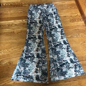 Funky flowy patterned pants